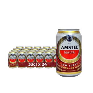 Amstel Malta, Non alcoholic drink (pack of 24 cans)
