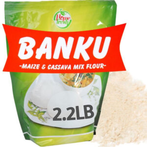 Homefresh Banku Mix Flour | Maize & Cassava | 1kg | 2.2lb